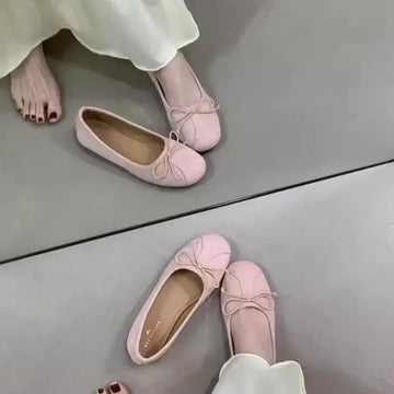 Xajzpa Summer Shoes Ladies Soft Female Footwear Round Toe Bow-Knot 2025 Fashion Women's Shallow Mouth Ballet Flats Dress Butterfly Modi